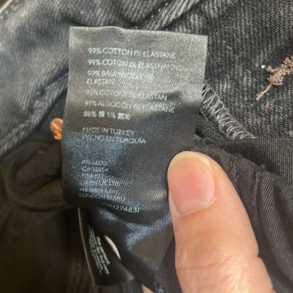 FREE PEOPLE High Rise Dark Grey Zuri Mom Jeans NWT Sz. 31 - Picture 17 of 17